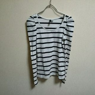 エイチアンドエム(H&M)の☆H&Mボーダーカットソー☆(カットソー(長袖/七分))