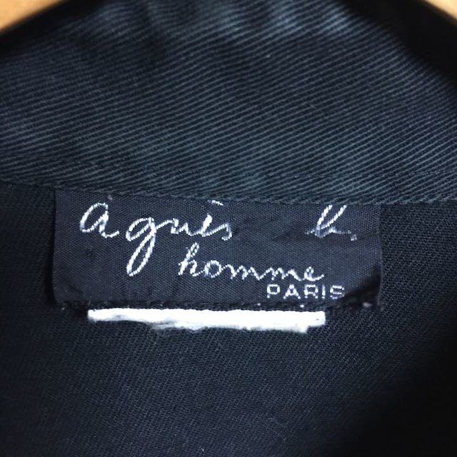 agnes b.(アニエスベー)のアニエスベー ボタンシャツ 黒 厚手 Lサイズ位 agnes b メンズのトップス(シャツ)の商品写真