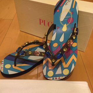 エミリオプッチ(EMILIO PUCCI)のエミリオプッチ ビジュービーチサンダル(サンダル)