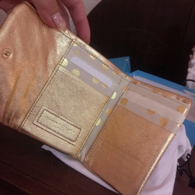 TSUMORI CHISATO(ツモリチサト)のゴールド    リボンドット財布 レディースのファッション小物(財布)の商品写真