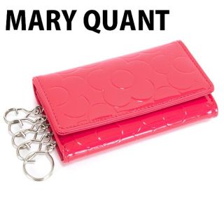 マリークワント(MARY QUANT)のMARY QUANT❤️キーケース  クローズデイジー2  ピンク エナメル(キーケース)