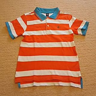 ギャップ(GAP)のbabyGAP ボーダーポロシャツ 110㎝(Tシャツ/カットソー)