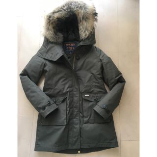 ウールリッチ(WOOLRICH)のウールリッチ今季美スタイルファー付きダウンXSカーキ(ダウンジャケット)