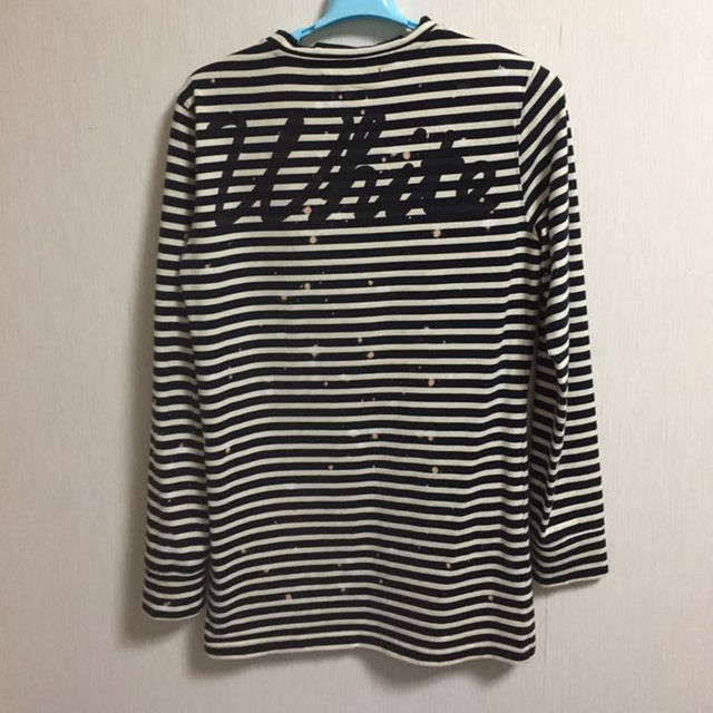 off-white ボーダーカットソー