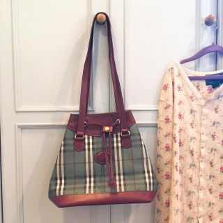 バーバリー(BURBERRY)の15日まで出品🌷ノバチェックホースマークショルダーバックvintage(ショルダーバッグ)