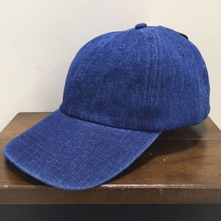 アディダス(adidas)の新品 送料無料 デニム 無地 6panel polo cap newhattan(その他)