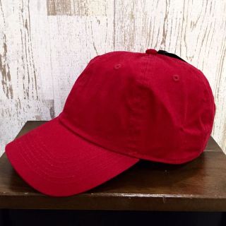 ステューシー(STUSSY)の新品 送料無料 6panel cap ワイン 無地 カーブキャップ 帽子 raw(その他)