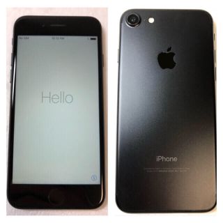 アイフォーン(iPhone)のau iphone7 マットブラック 128GB simフリー(スマートフォン本体)