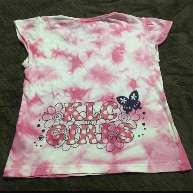 KLC(ケーエルシー)のKLC 夏物 タイダイ柄 ピンク Tシャツ 120㎝ キッズ/ベビー/マタニティのキッズ服女の子用(90cm~)(その他)の商品写真