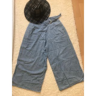 ジーナシス(JEANASIS)のデニム ワイドパンツ  moussy zara ungrid emoda(デニム/ジーンズ)