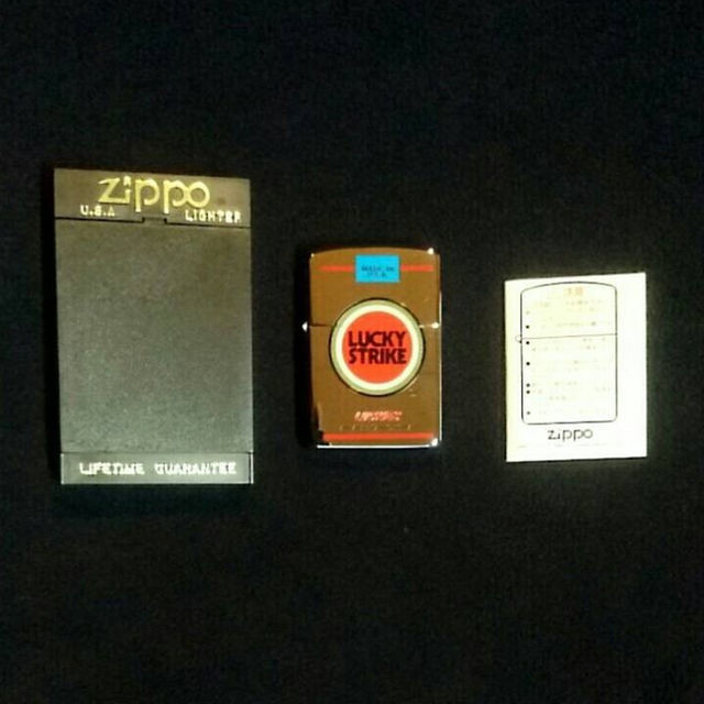 ZiPPO LUCKY STRIKE パッケージデザイン 96年製