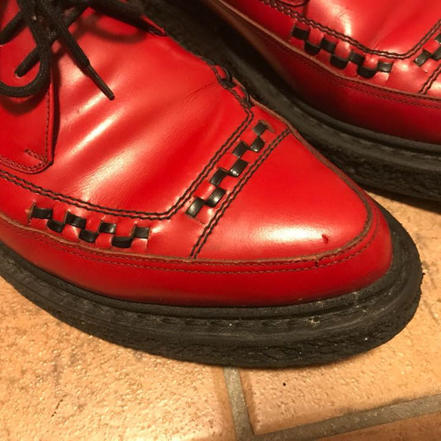 SAINT LAURENT - SAINT LAURENT PARIS ラバーソール 赤 SAINT LAURENT - SAINT LAURENT PARIS ラバーソール 赤