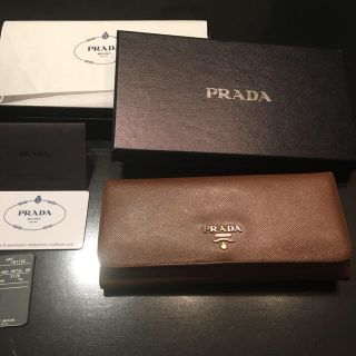 プラダ(PRADA)のプラダ サフィアーノ 財布 ブラウン(財布)