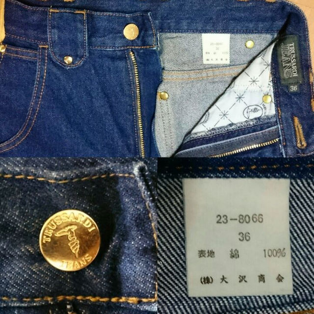 ★TRUSSARDI JEANSレディース ヴィンテージデニム36