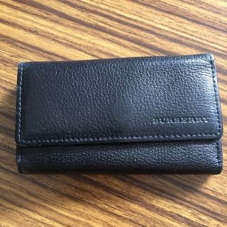 バーバリー(BURBERRY)のBURBERRY バーバリー 黒革 キーケース 正規品 未使用美品(キーケース)