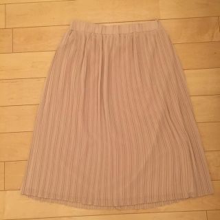 ザラ(ZARA)の♡美品♡ XS ZARA Ungrid kbf プリーツスカート ピンクベージュ(ロングスカート)