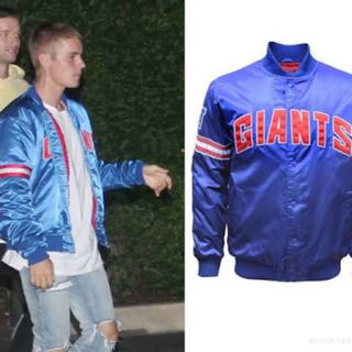 NY GIANTS ジャスティンビーバー Justin Bieber着用(スタジャン)