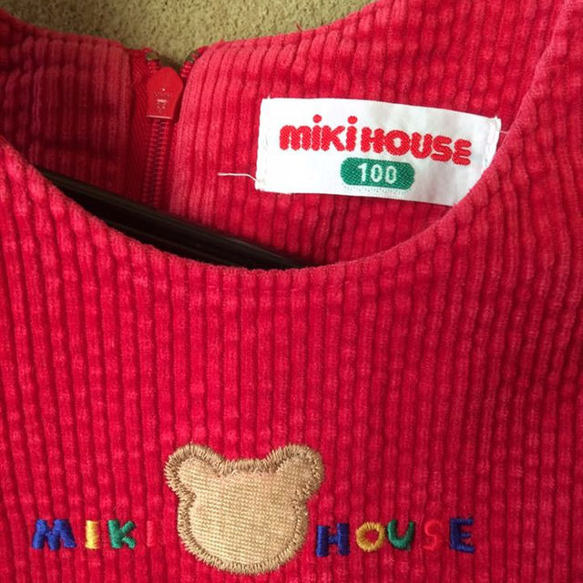 mikihouse(ミキハウス)のミキハウス  ジャンパースカート   100㎝ キッズ/ベビー/マタニティのキッズ服女の子用(90cm~)(スカート)の商品写真