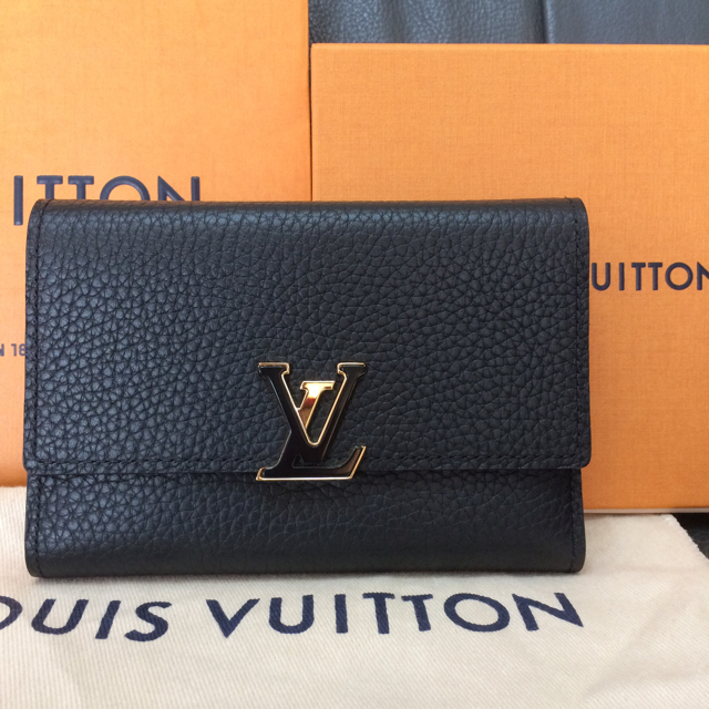 LOUIS VUITTON - 新品未使用 ルイヴィトン カプシーヌ 財布 ブラック