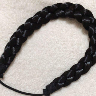 黒髪三つ編みカチューム(カチューシャ)