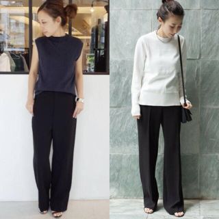 専用♡ドゥーズィエムクラス トリアセジョーゼット ハイウエストパンツ 34