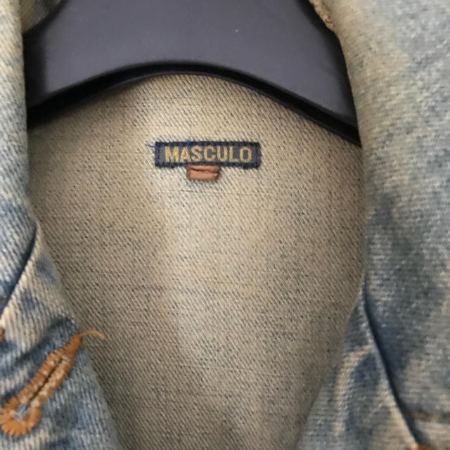 ZARA(ザラ)のMASCULO マスキュロ ダメージ加工Gジャン レディース トップス アウター レディースのジャケット/アウター(Gジャン/デニムジャケット)の商品写真