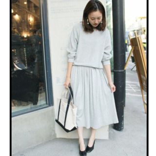 スローブイエナ(SLOBE IENA)の【美品】《追加》畦ニット×ニットプリーツスカートセットアップ(セット/コーデ)