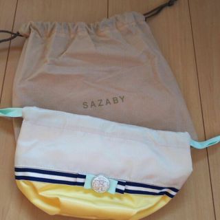 サザビー(SAZABY)の【新品未使用】SAZABYポーチ(イエロー)(ボディバッグ/ウエストポーチ)