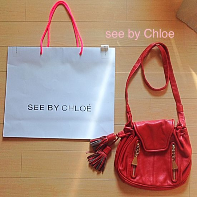 SEE BY CHLOE(シーバイクロエ)のSee by Chloe チェリーレッド レディースのバッグ(ショルダーバッグ)の商品写真