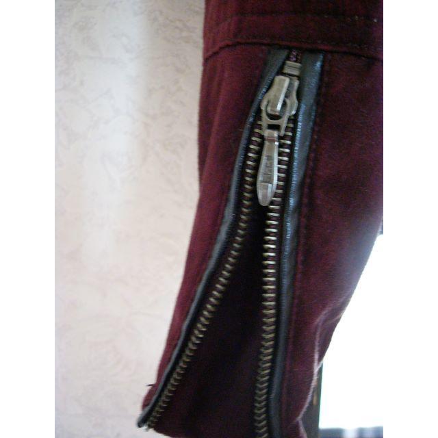 TORNADO MART(トルネードマート)のTORNADO　MART　スウェード調　ライダース　赤色　LL メンズのジャケット/アウター(ライダースジャケット)の商品写真