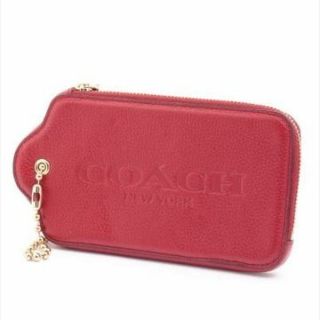 コーチ(COACH)のコーチ  レザースマホケース(名刺入れ/定期入れ)