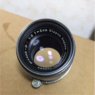 ニコン(Nikon)のニコン日本光学 NIKKOR H.C 5㎝f2 Lマウント 黒ハチマキ(フィルムカメラ)