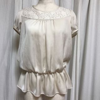 プロポーションボディドレッシング(PROPORTION BODY DRESSING)のレース切り替えペプラムブラウス(その他)