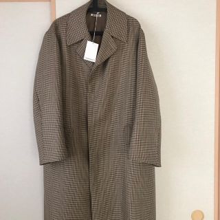 AURALEE オーラリー ダブルフェイス ガンクラブチェックコート size4(ステンカラーコート)