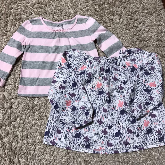 babyGAP(ベビーギャップ)のbaby GAP ブラウス、ロングTシャツ 80cm セット キッズ/ベビー/マタニティのベビー服(~85cm)(その他)の商品写真