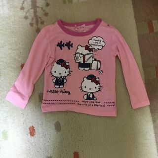 ハローキティ(ハローキティ)の女の子の長袖、100サイズ(Tシャツ/カットソー)