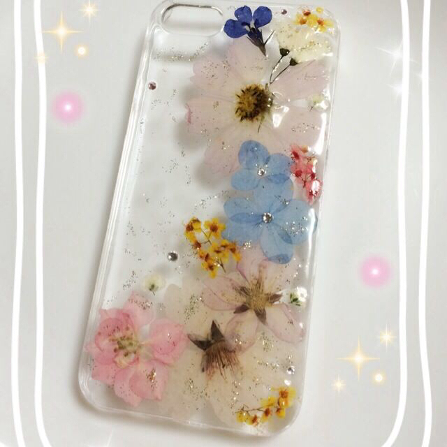 176☆お花いっぱいiPhoneケース⑨ スマホ/家電/カメラのスマホアクセサリー(モバイルケース/カバー)の商品写真