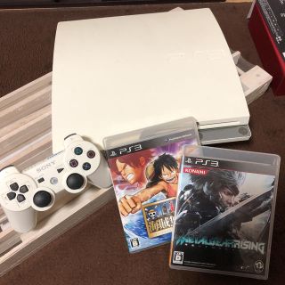 プレイステーション3(PlayStation3)のPS3 160GB ホワイト 中古 ソフト付き(家庭用ゲーム機本体)