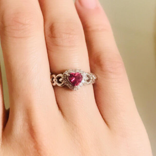 k14wgピンクサファイヤ ダイヤリング♡  レディースのアクセサリー(リング(指輪))の商品写真