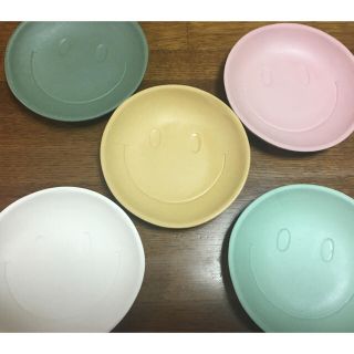 【新品未使用】インザムードSmile陶器小皿5点セット(食器)