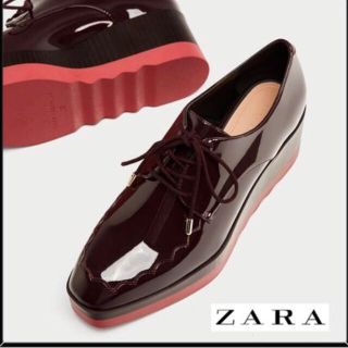 ザラ(ZARA)のZARA プラットフォームブルーチャーシューズ(ローファー/革靴)