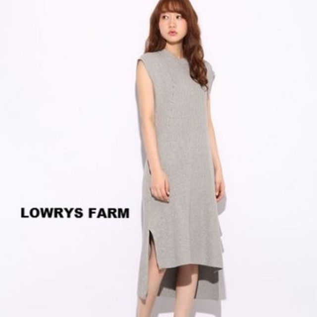 LOWRYS FARM(ローリーズファーム)の【新品未使用】LOWRYS FARM☆ローリーズファーム☆ロングニットワンピ☆L レディースのワンピース(ひざ丈ワンピース)の商品写真