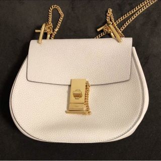 クロエ(Chloe)のChloe スモールグレインラムスキン Abstract white(ショルダーバッグ)