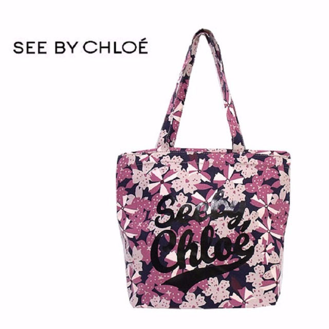 トートバッグ【新品】レア★SEE BY CHLOE DANCING FLOWERトートバッグ