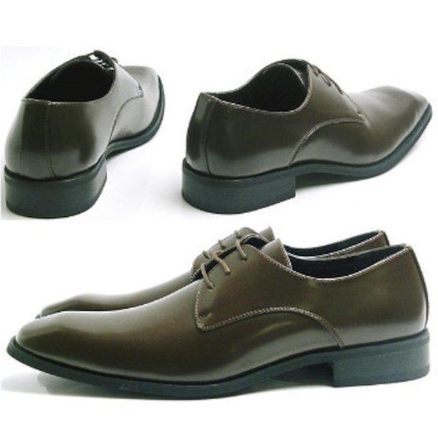 25.5cm 紳士靴 ビジネス 茶 外羽根☂ 雨でも安心 100 DBR25.5 メンズの靴/シューズ(ドレス/ビジネス)の商品写真
