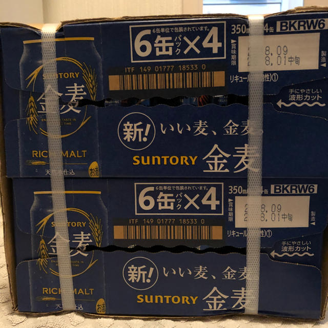 サントリー(サントリー)の【送料込!】サントリー 金麦 ビール 350ml缶×2ケース 48本 食品/飲料/酒の酒(ビール)の商品写真