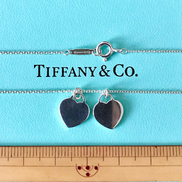 Tiffany & Co.(ティファニー)の限界値下げ❣️★美品★ダブルハート エナメルフィニッシュ ネックレス  箱無し  レディースのアクセサリー(ネックレス)の商品写真