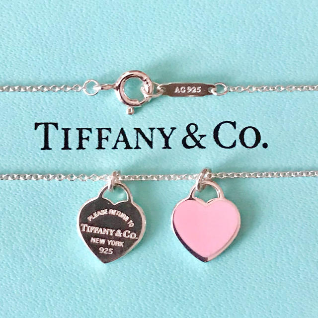 Tiffany & Co.(ティファニー)の限界値下げ❣️★美品★ダブルハート エナメルフィニッシュ ネックレス  箱無し  レディースのアクセサリー(ネックレス)の商品写真