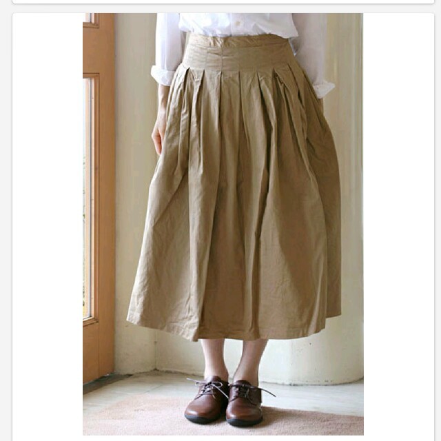 MARGARET HOWELL(マーガレットハウエル)のサイズ0 ☆グランマママドーター  ベージュ レディースのスカート(ロングスカート)の商品写真