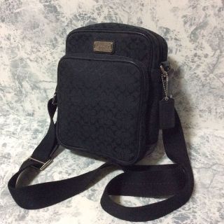 コーチ(COACH)の正規/良品/COACH/コーチ/ショルダーバッグ/シグネチャー/人気BLACK(その他)